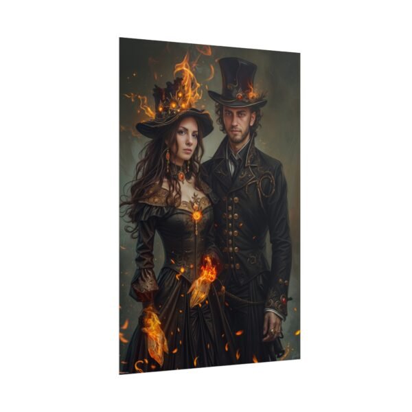 Custom Fantasy Couple Portrait Poster from photo | Custom Halloween Fantasy Couple Portrait from normal photo | Best for Anniversary Gift, Special Gift - Image 89