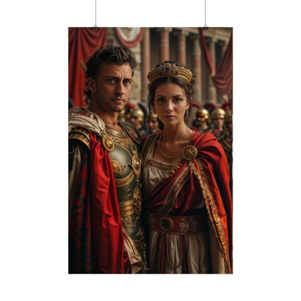 Custom Fantasy Couple Portrait Poster from photo | Custom Royal Couple Roman Couple Portrait from normal photo | Best for Anniversary Gift, Special Gift - Image 48