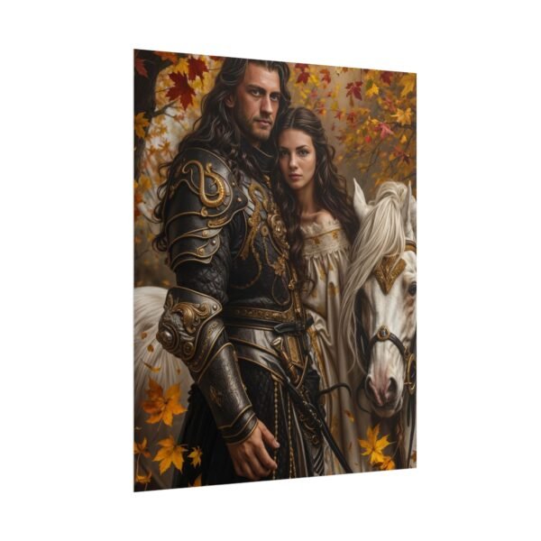 Custom Fantasy Couple Portrait Poster from photo | Custom Royal Couple Riding on Horse Couple Portrait from normal photo | Best for Anniversary Gift, Special Gift - Image 64