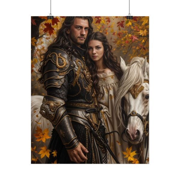 Custom Fantasy Couple Portrait Poster from photo | Custom Royal Couple Riding on Horse Couple Portrait from normal photo | Best for Anniversary Gift, Special Gift - Image 73