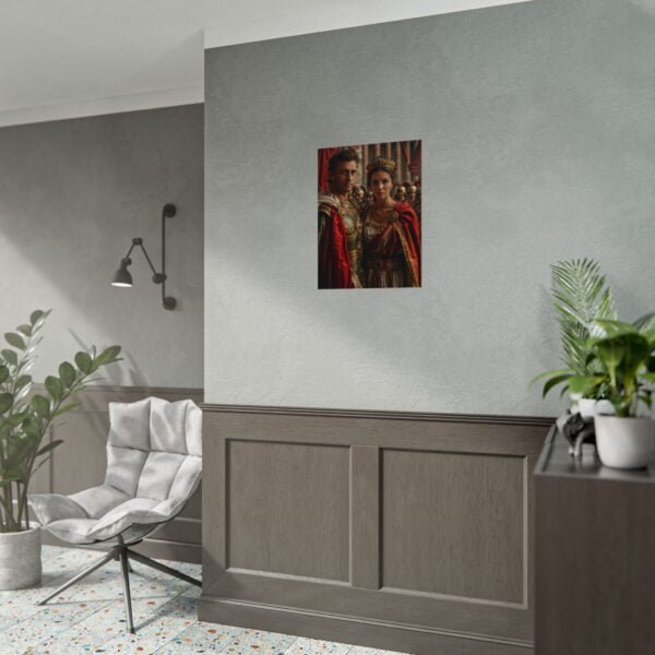Custom Fantasy Couple Portrait Poster from photo | Custom Royal Couple Roman Couple Portrait from normal photo | Best for Anniversary Gift, Special Gift - Image 25