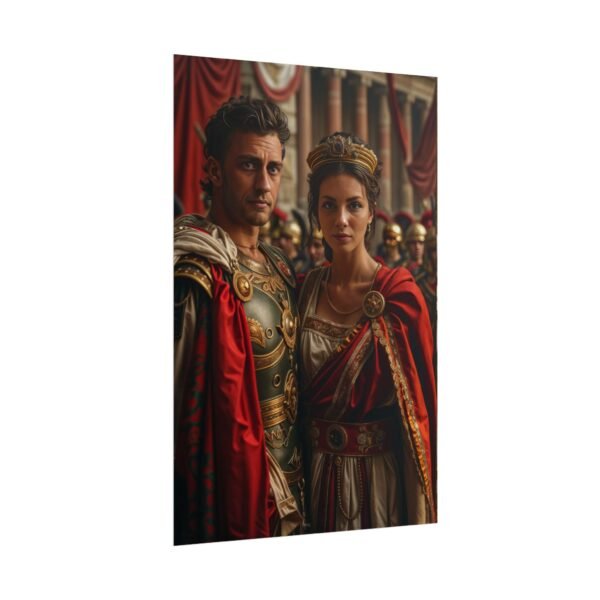 Custom Fantasy Couple Portrait Poster from photo | Custom Royal Couple Roman Couple Portrait from normal photo | Best for Anniversary Gift, Special Gift - Image 89