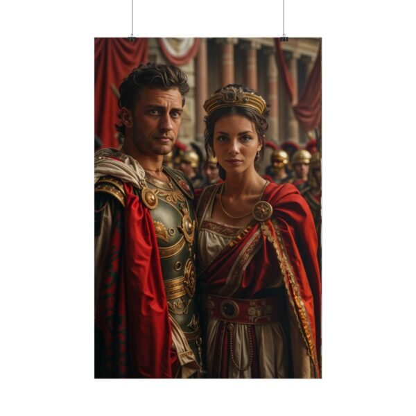 Custom Fantasy Couple Portrait Poster from photo | Custom Royal Couple Roman Couple Portrait from normal photo | Best for Anniversary Gift, Special Gift - Image 88