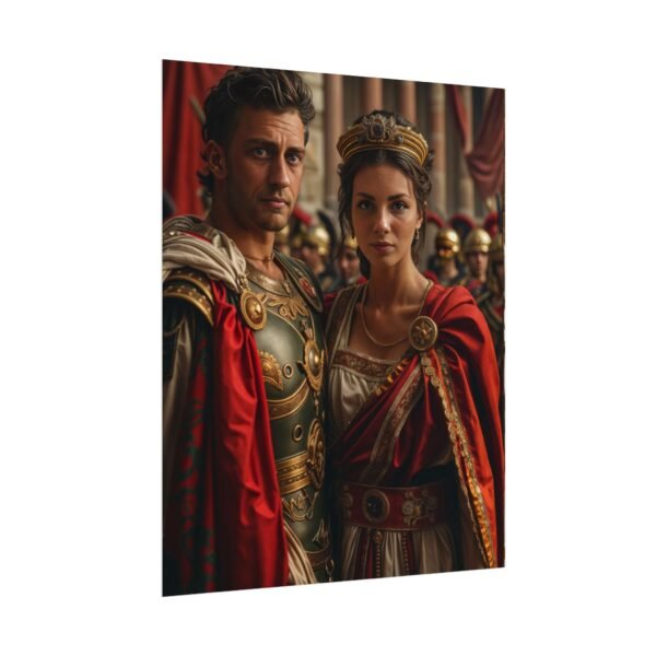 Custom Fantasy Couple Portrait Poster from photo | Custom Royal Couple Roman Couple Portrait from normal photo | Best for Anniversary Gift, Special Gift - Image 14