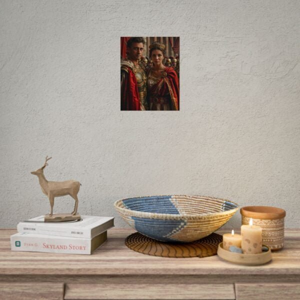 Custom Fantasy Couple Portrait Poster from photo | Custom Royal Couple Roman Couple Portrait from normal photo | Best for Anniversary Gift, Special Gift