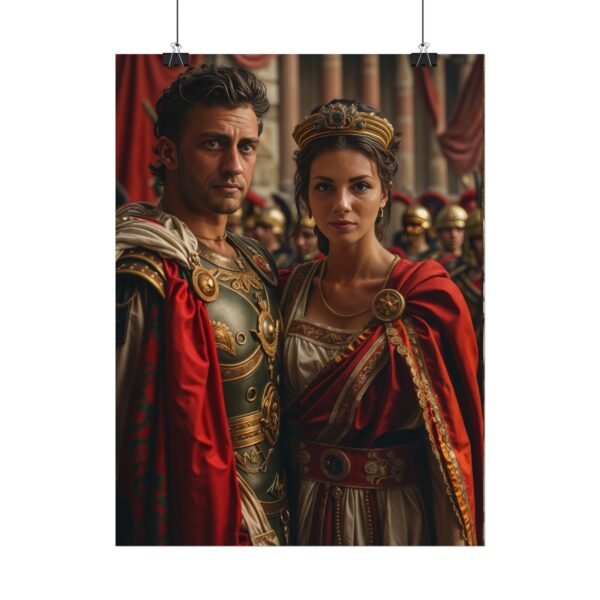 Custom Fantasy Couple Portrait Poster from photo | Custom Royal Couple Roman Couple Portrait from normal photo | Best for Anniversary Gift, Special Gift - Image 53