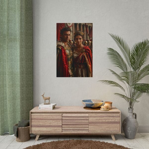 Custom Fantasy Couple Portrait Poster from photo | Custom Royal Couple Roman Couple Portrait from normal photo | Best for Anniversary Gift, Special Gift - Image 86