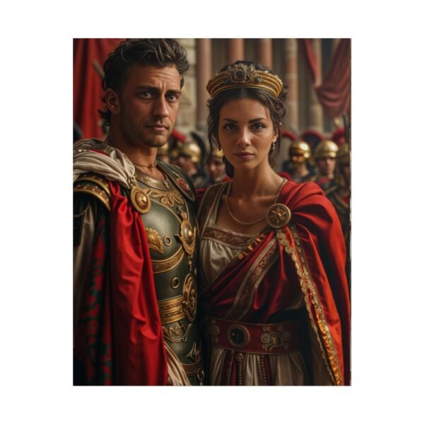 Custom Fantasy Couple Portrait Poster from photo | Custom Royal Couple Roman Couple Portrait from normal photo | Best for Anniversary Gift, Special Gift - Image 62