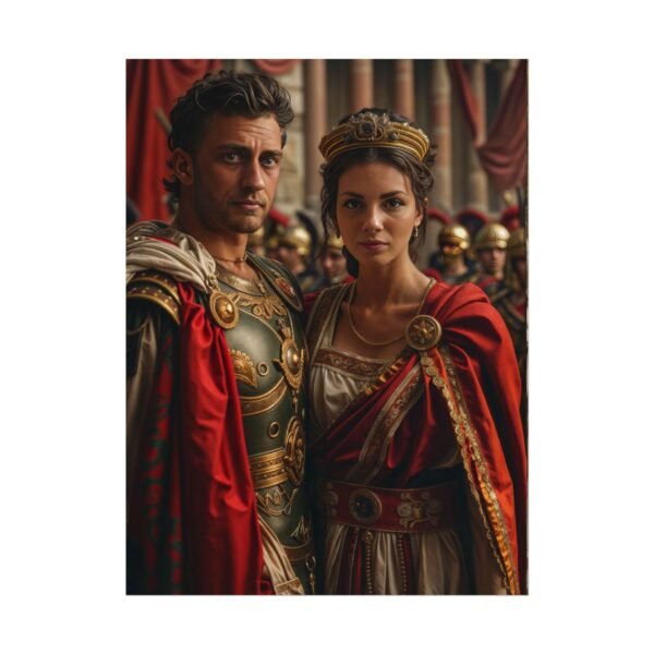 Custom Fantasy Couple Portrait Poster from photo | Custom Royal Couple Roman Couple Portrait from normal photo | Best for Anniversary Gift, Special Gift - Image 32
