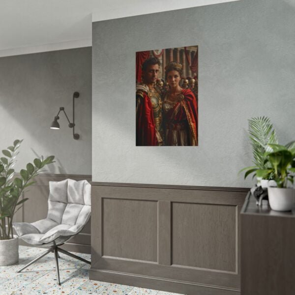 Custom Fantasy Couple Portrait Poster from photo | Custom Royal Couple Roman Couple Portrait from normal photo | Best for Anniversary Gift, Special Gift - Image 50