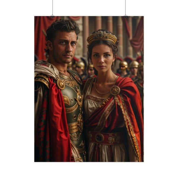 Custom Fantasy Couple Portrait Poster from photo | Custom Royal Couple Roman Couple Portrait from normal photo | Best for Anniversary Gift, Special Gift - Image 83