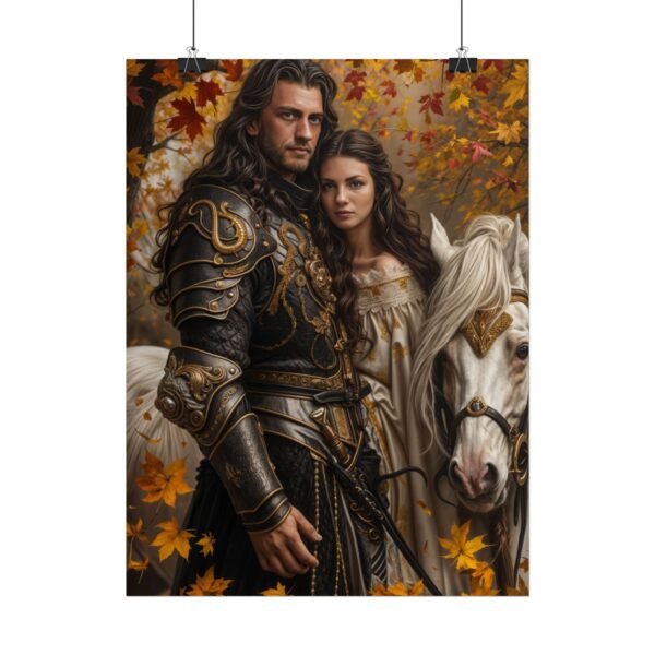 Custom Fantasy Couple Portrait Poster from photo | Custom Royal Couple Riding on Horse Couple Portrait from normal photo | Best for Anniversary Gift, Special Gift - Image 68