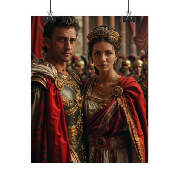 Custom Fantasy Couple Portrait Poster from photo | Custom Royal Couple Roman Couple Portrait from normal photo | Best for Anniversary Gift, Special Gift - Image 8