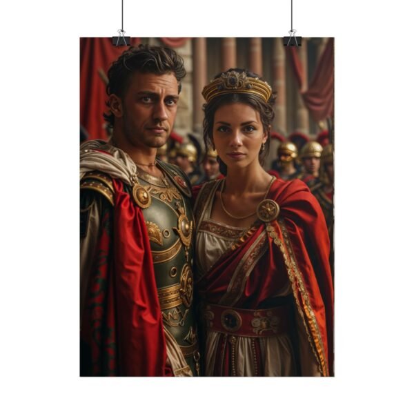 Custom Fantasy Couple Portrait Poster from photo | Custom Royal Couple Roman Couple Portrait from normal photo | Best for Anniversary Gift, Special Gift - Image 68