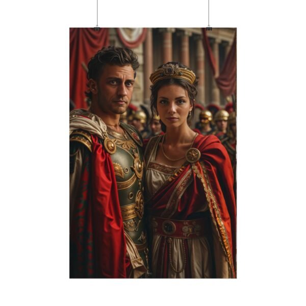 Custom Fantasy Couple Portrait Poster from photo | Custom Royal Couple Roman Couple Portrait from normal photo | Best for Anniversary Gift, Special Gift - Image 43