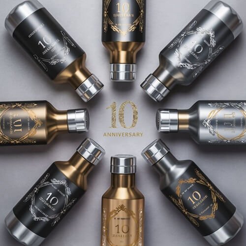 Aluminum Water Bottles for 10 th anniversary celebration (1)