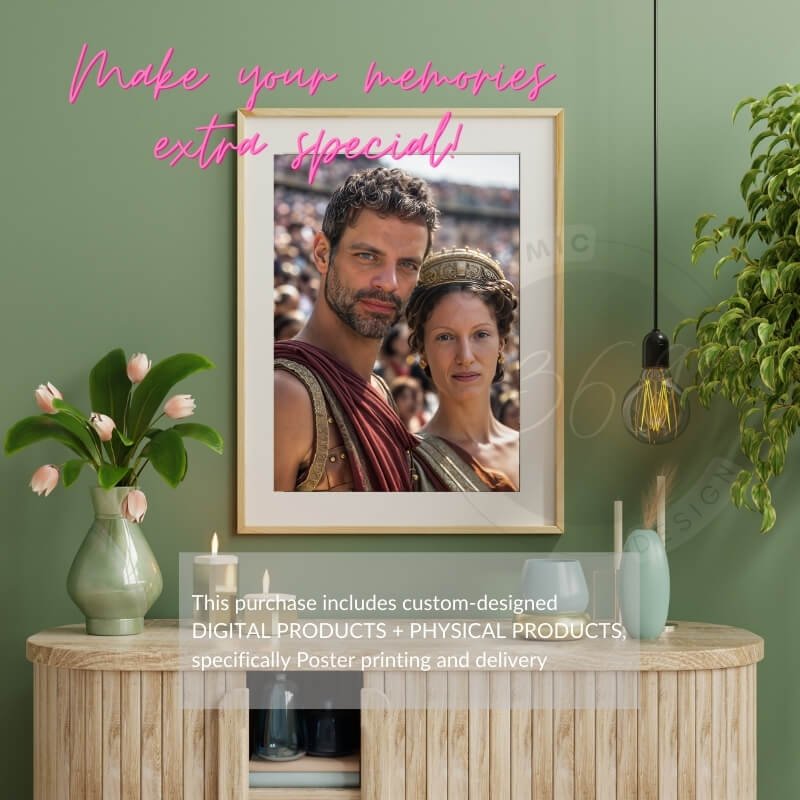 Custom Roman Couple portrait poster from Photo10