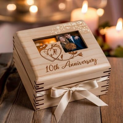 Memory Box - 10 th anniversary gift idea for couple (1) wedding anniversary gift