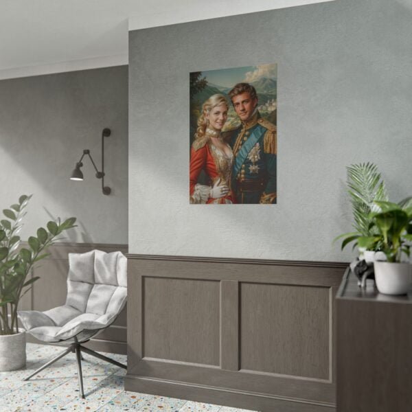 Custom Royal Couple Portrait Poster from photo | Custom Fantasy Style Couple Portrait from normal photo | Best for Anniversary Gift, Wedding Gift - Image 90