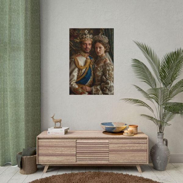 Custom Royal Couple Portrait Poster from photo | Custom Victorian Couple Portrait from normal photo | Best for Anniversary Gift, Special Gift - Image 86