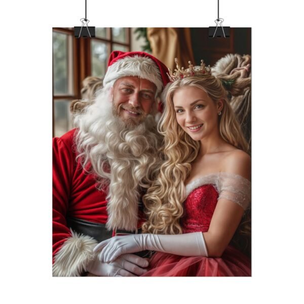 Custom Xmas Royal Couple Portrait Poster from photo | Custom Christmas Style Couple Portrait from normal photo | Best for Anniversary Gift, Special Gift - Image 63