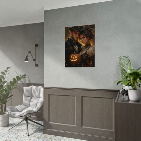 Custom Halloween Wizard Couple Portrait Poster from photo | Custom Fantasy Style Couple Portrait from normal photo | Best for Anniversary Gift, Special Gift - Image 40