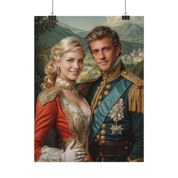 Custom Royal Couple Portrait Poster from photo | Custom Fantasy Style Couple Portrait from normal photo | Best for Anniversary Gift, Wedding Gift - Image 53