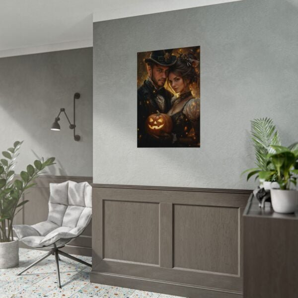 Custom Halloween Wizard Couple Portrait Poster from photo | Custom Fantasy Style Couple Portrait from normal photo | Best for Anniversary Gift, Special Gift - Image 5