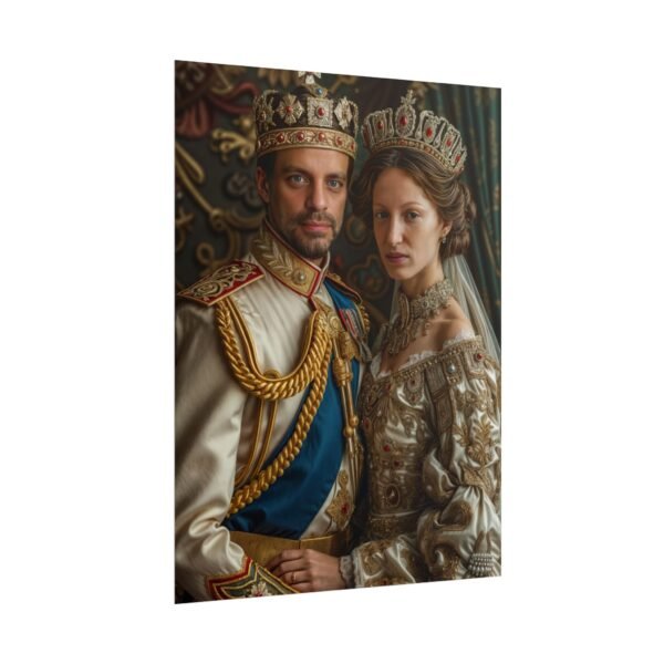 Custom Royal Couple Portrait Poster from photo | Custom Victorian Couple Portrait from normal photo | Best for Anniversary Gift, Special Gift - Image 69