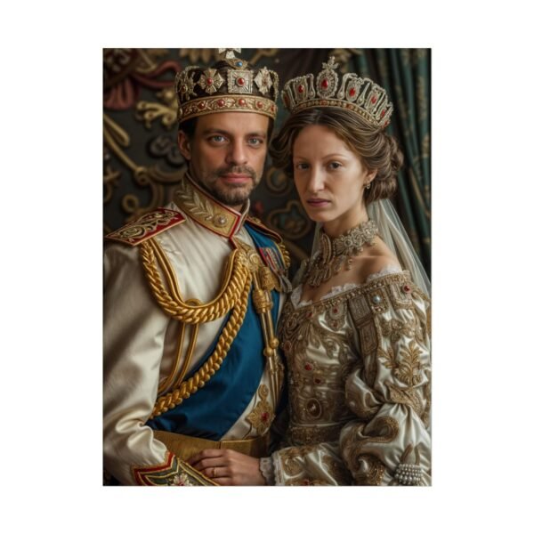 Custom Royal Couple Portrait Poster from photo | Custom Victorian Couple Portrait from normal photo | Best for Anniversary Gift, Special Gift - Image 32