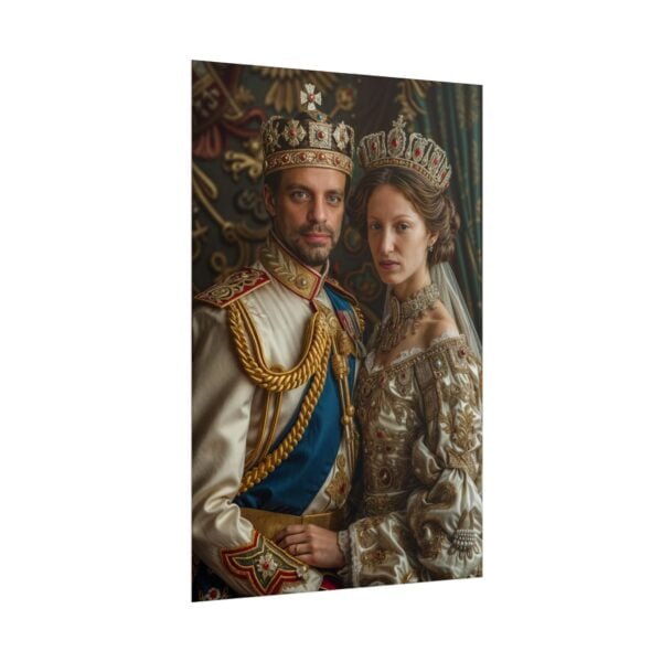 Custom Royal Couple Portrait Poster from photo | Custom Victorian Couple Portrait from normal photo | Best for Anniversary Gift, Special Gift - Image 89