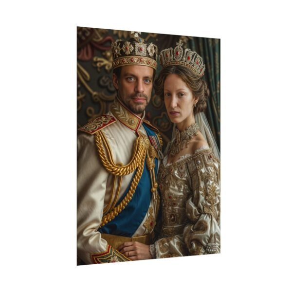 Custom Royal Couple Portrait Poster from photo | Custom Victorian Couple Portrait from normal photo | Best for Anniversary Gift, Special Gift - Image 29