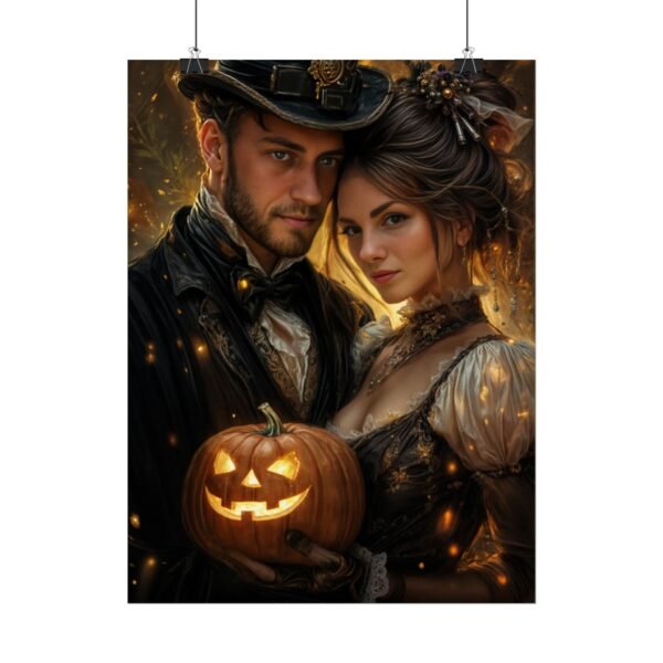 Custom Halloween Wizard Couple Portrait Poster from photo | Custom Fantasy Style Couple Portrait from normal photo | Best for Anniversary Gift, Special Gift - Image 58