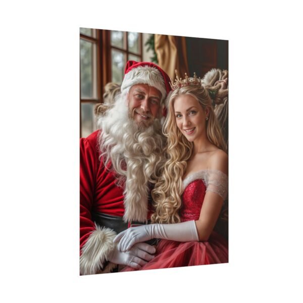 Custom Xmas Royal Couple Portrait Poster from photo | Custom Christmas Style Couple Portrait from normal photo | Best for Anniversary Gift, Special Gift - Image 79