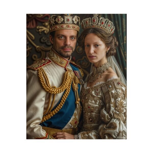 Custom Royal Couple Portrait Poster from photo | Custom Victorian Couple Portrait from normal photo | Best for Anniversary Gift, Special Gift - Image 62