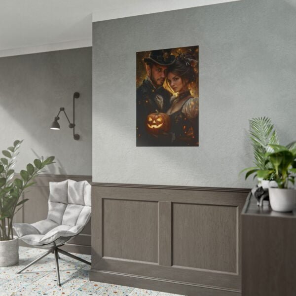 Custom Halloween Wizard Couple Portrait Poster from photo | Custom Fantasy Style Couple Portrait from normal photo | Best for Anniversary Gift, Special Gift - Image 90