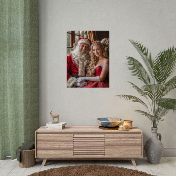 Custom Xmas Royal Couple Portrait Poster from photo | Custom Christmas Style Couple Portrait from normal photo | Best for Anniversary Gift, Special Gift - Image 41