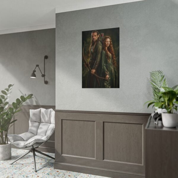 Custom Elf Couple Portrait Poster from photo | Custom Middle-Earth Style Couple Portrait from normal photo | Best for Anniversary Gift, Special Gift - Image 50