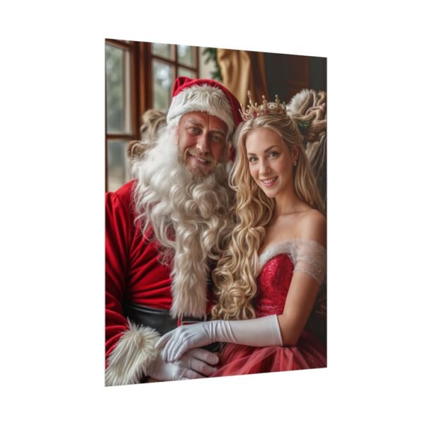 Custom Xmas Royal Couple Portrait Poster from photo | Custom Christmas Style Couple Portrait from normal photo | Best for Anniversary Gift, Special Gift - Image 64