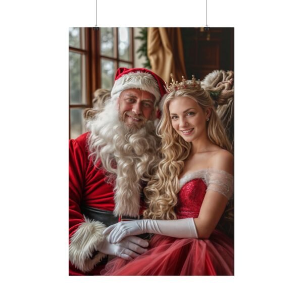 Custom Xmas Royal Couple Portrait Poster from photo | Custom Christmas Style Couple Portrait from normal photo | Best for Anniversary Gift, Special Gift - Image 88