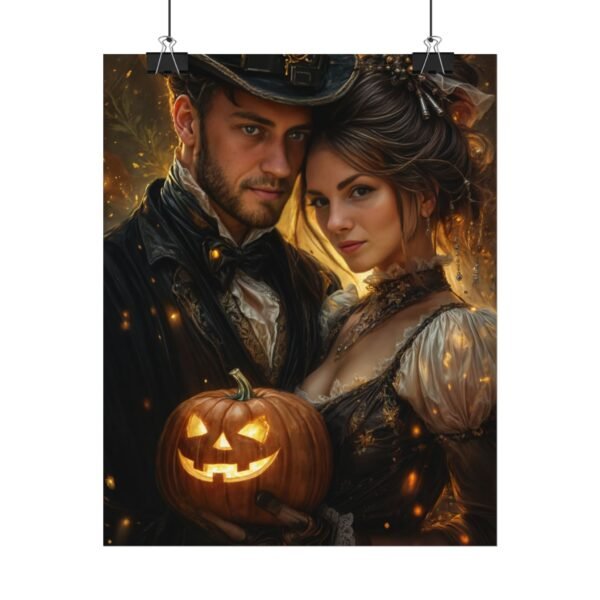 Custom Halloween Wizard Couple Portrait Poster from photo | Custom Fantasy Style Couple Portrait from normal photo | Best for Anniversary Gift, Special Gift - Image 8