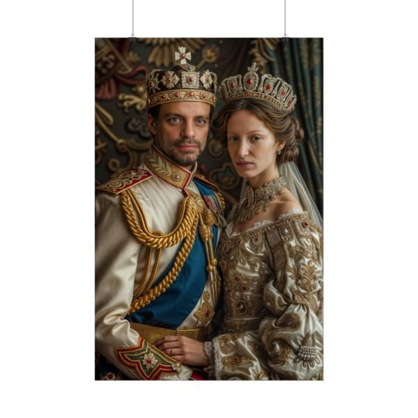 Custom Royal Couple Portrait Poster from photo | Custom Victorian Couple Portrait from normal photo | Best for Anniversary Gift, Special Gift - Image 48
