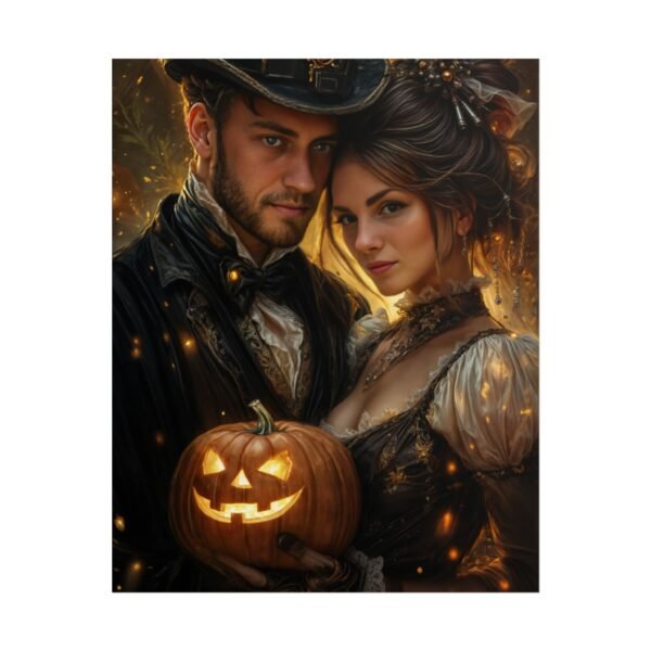 Custom Halloween Wizard Couple Portrait Poster from photo | Custom Fantasy Style Couple Portrait from normal photo | Best for Anniversary Gift, Special Gift - Image 62