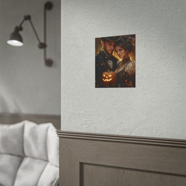 Custom Halloween Wizard Couple Portrait Poster from photo | Custom Fantasy Style Couple Portrait from normal photo | Best for Anniversary Gift, Special Gift - Image 10