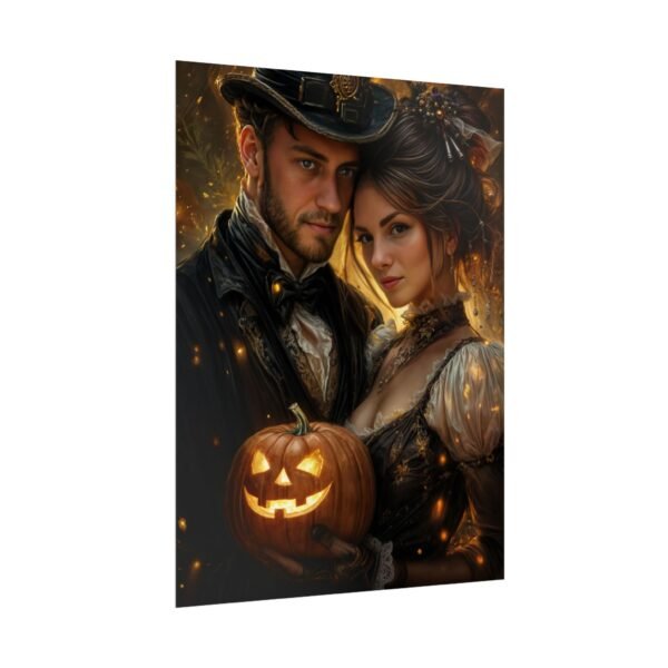 Custom Halloween Wizard Couple Portrait Poster from photo | Custom Fantasy Style Couple Portrait from normal photo | Best for Anniversary Gift, Special Gift - Image 59