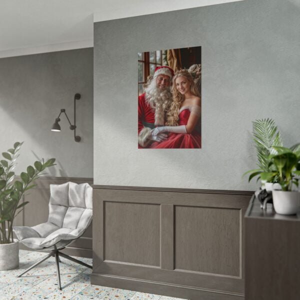 Custom Xmas Royal Couple Portrait Poster from photo | Custom Christmas Style Couple Portrait from normal photo | Best for Anniversary Gift, Special Gift - Image 90