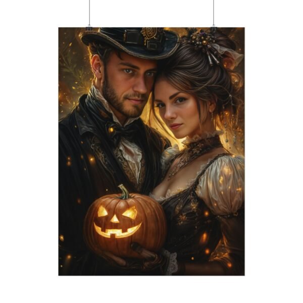 Custom Halloween Wizard Couple Portrait Poster from photo | Custom Fantasy Style Couple Portrait from normal photo | Best for Anniversary Gift, Special Gift - Image 38