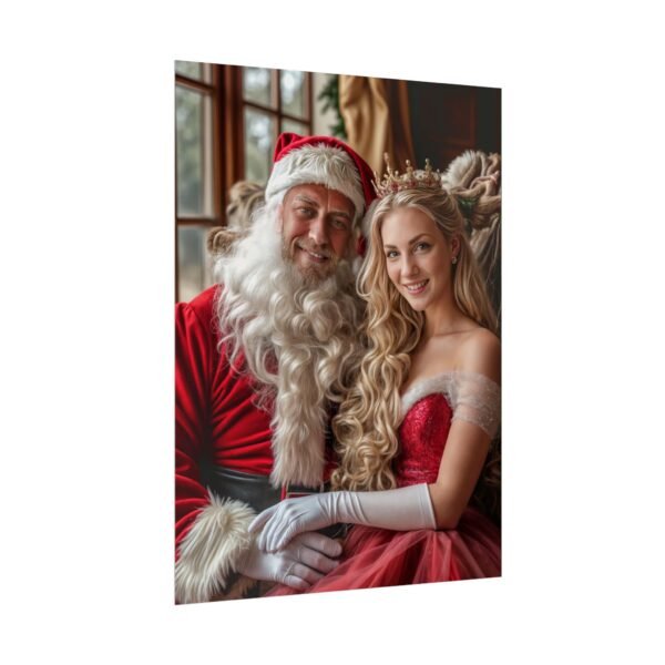 Custom Xmas Royal Couple Portrait Poster from photo | Custom Christmas Style Couple Portrait from normal photo | Best for Anniversary Gift, Special Gift - Image 59