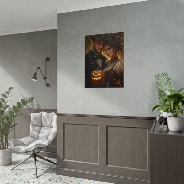 Custom Halloween Wizard Couple Portrait Poster from photo | Custom Fantasy Style Couple Portrait from normal photo | Best for Anniversary Gift, Special Gift - Image 45