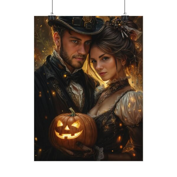 Custom Halloween Wizard Couple Portrait Poster from photo | Custom Fantasy Style Couple Portrait from normal photo | Best for Anniversary Gift, Special Gift - Image 53